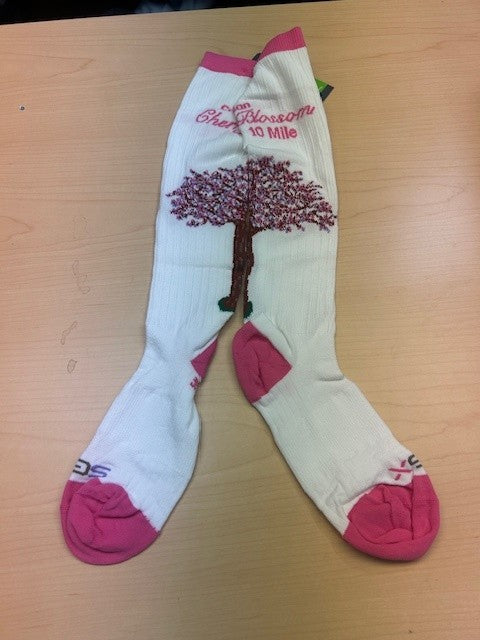 Credit Union Cherry Blossom Compression Socks