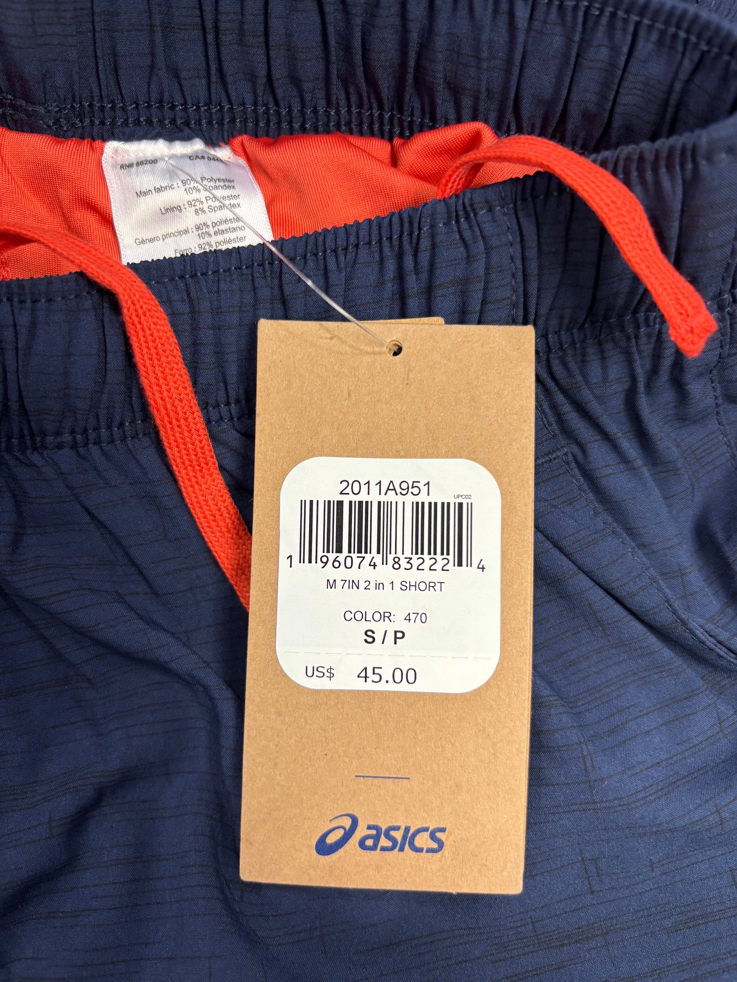 2025 5K Men’s ASICS 7 in 2-in-1 SHORT