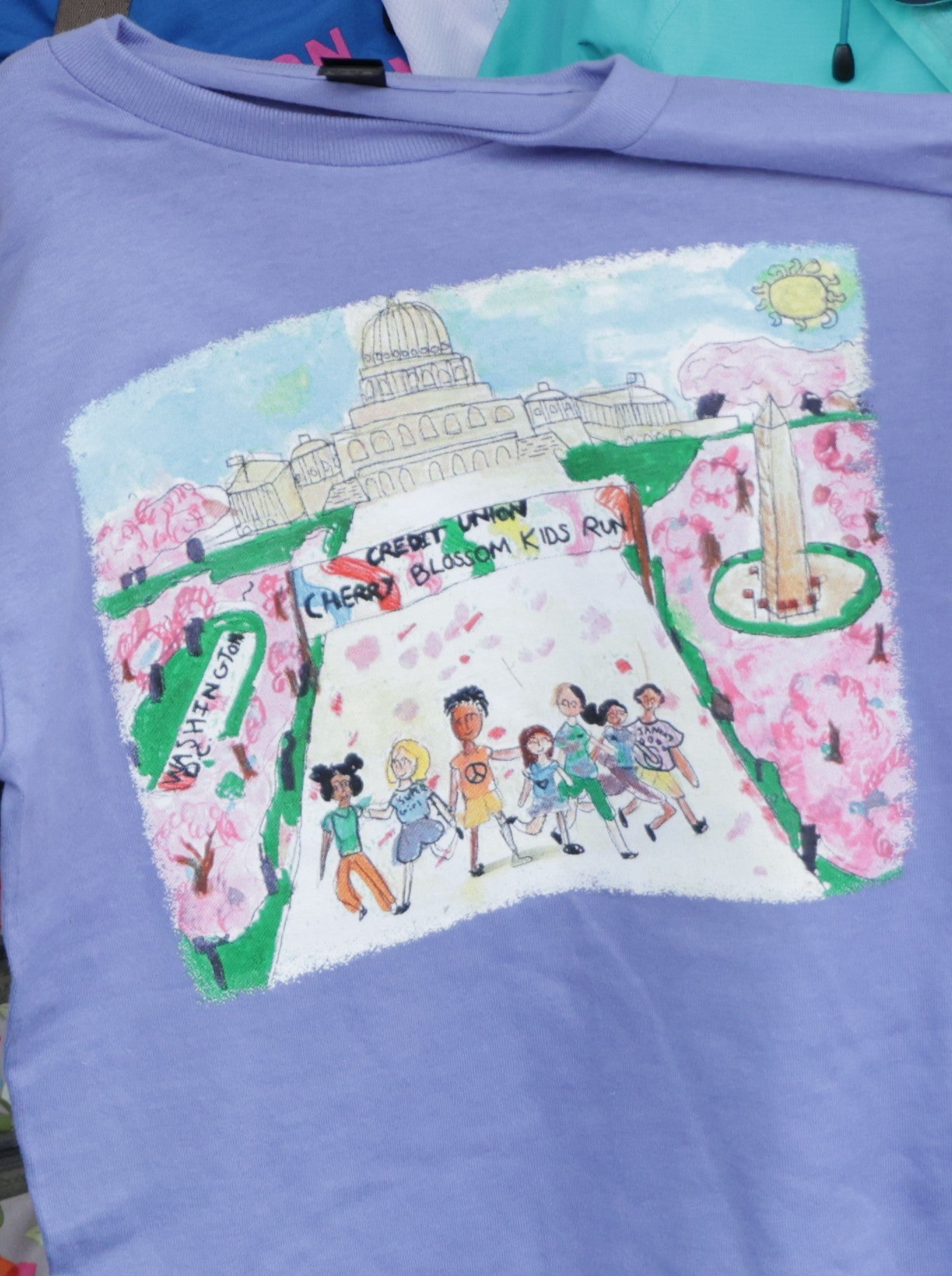 2025 Credit Union Cherry Blossom Kids Run T-shirt