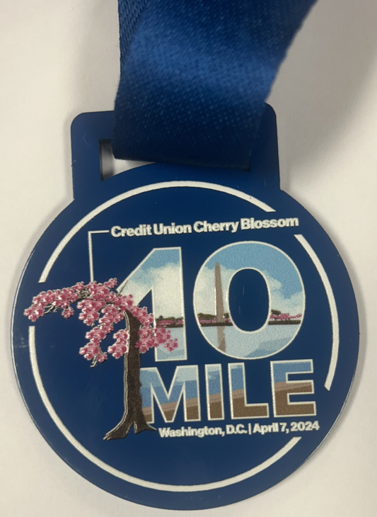 2024 Official CUCB 10 Mile Finisher Medal