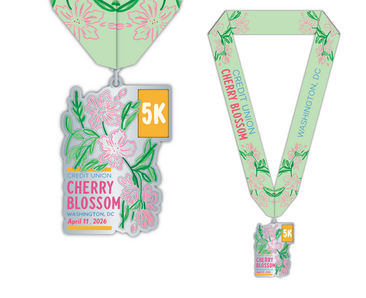 2026 Official Cherry Blossom 5K Finisher Medal