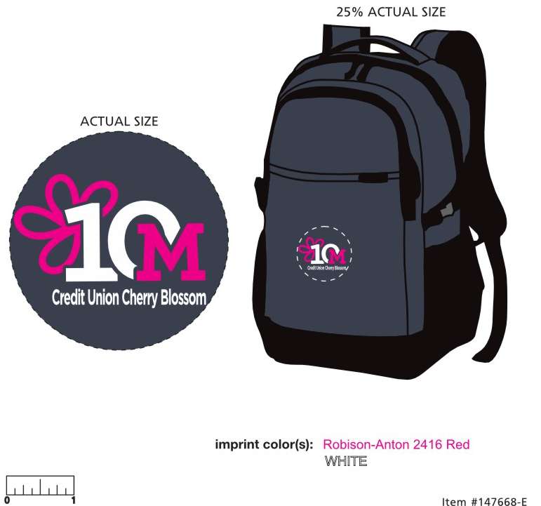 Credit Union Cherry Blossom Backpack