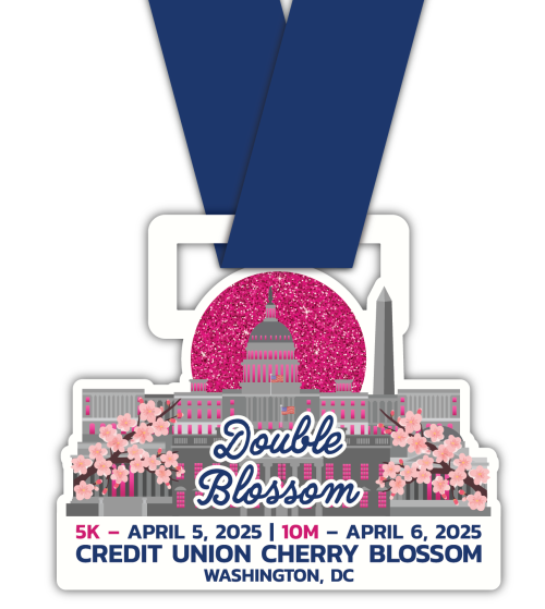 2025 Official CUCB Double Blossom Finisher Medal