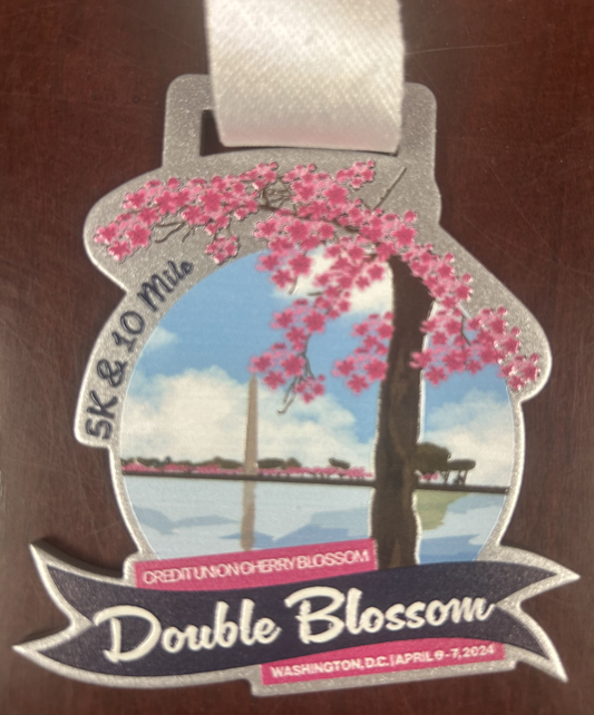 2024 Official CUCB Double Blossom Finisher Medal