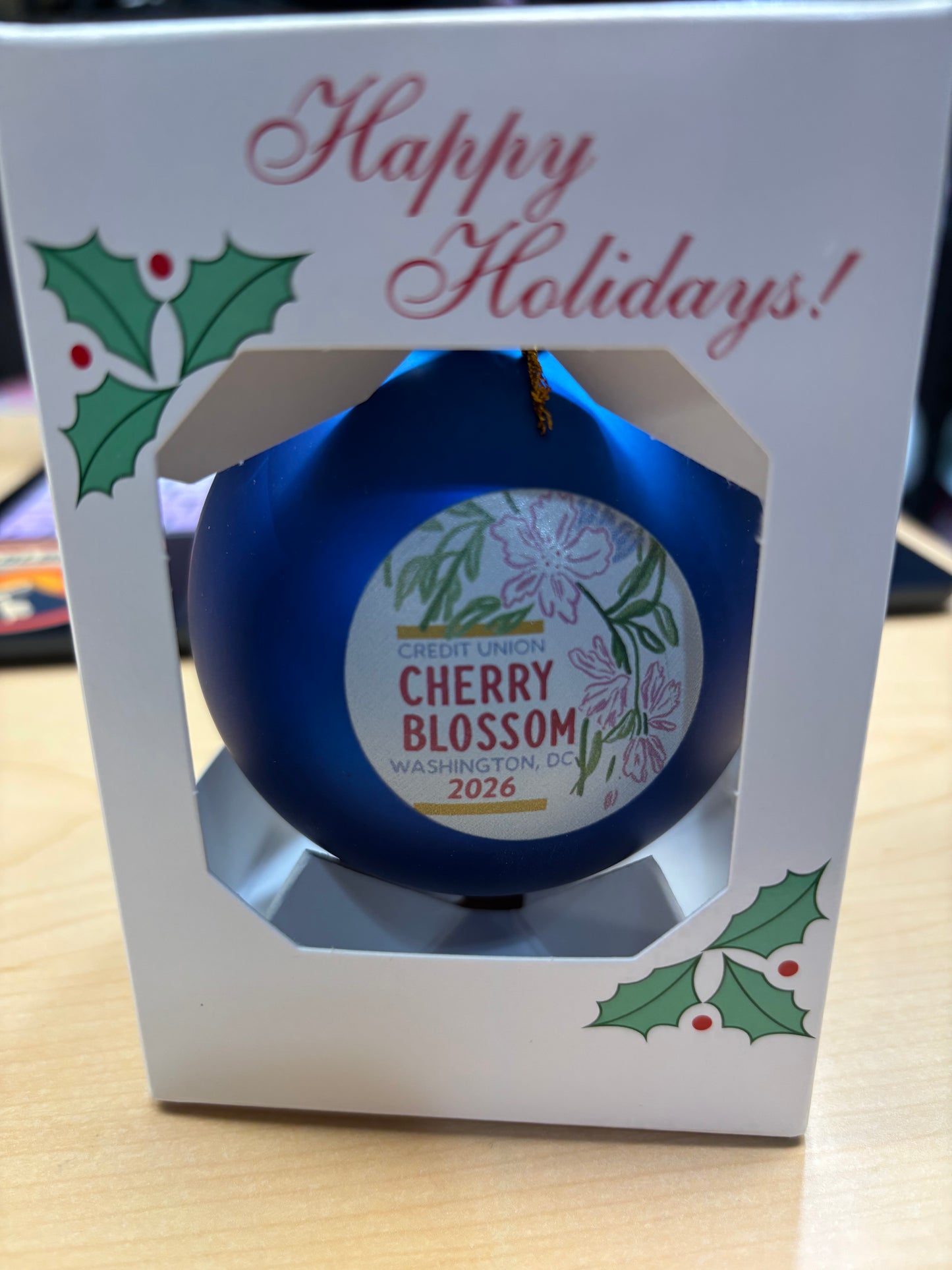 2026 Credit Union Cherry Blossom Ornament