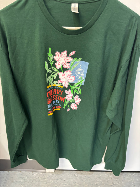 2026 ASICS Credit Union Cherry Blossom LS Volunteer Shirt