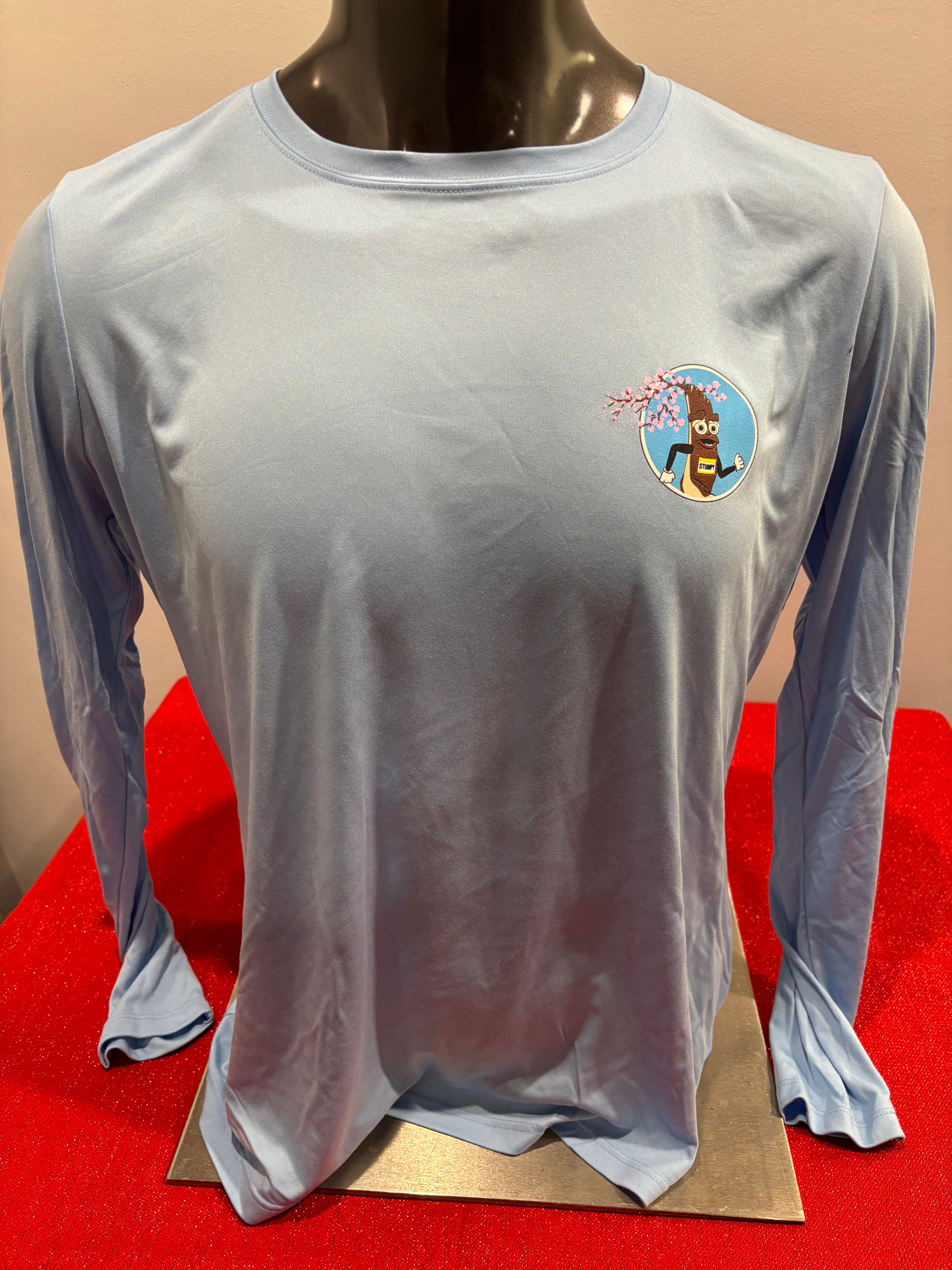 Women's Long Sleeve Tech Stumpy Shirt – cherry-blossom-10m-5k