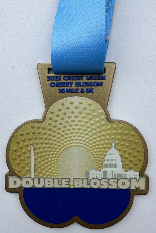 2023 Official CUCB Double Blossom Finisher Medal