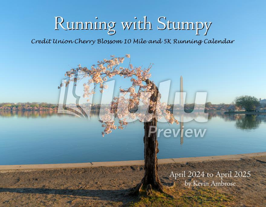 2024-2025 Credit Union Cherry Blossom Wall Calendar Featuring Stumpy