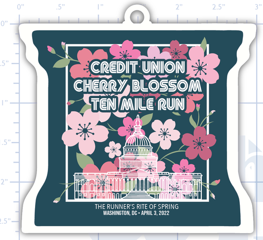 2022 Official CUCB 10 Mile Finisher Medal