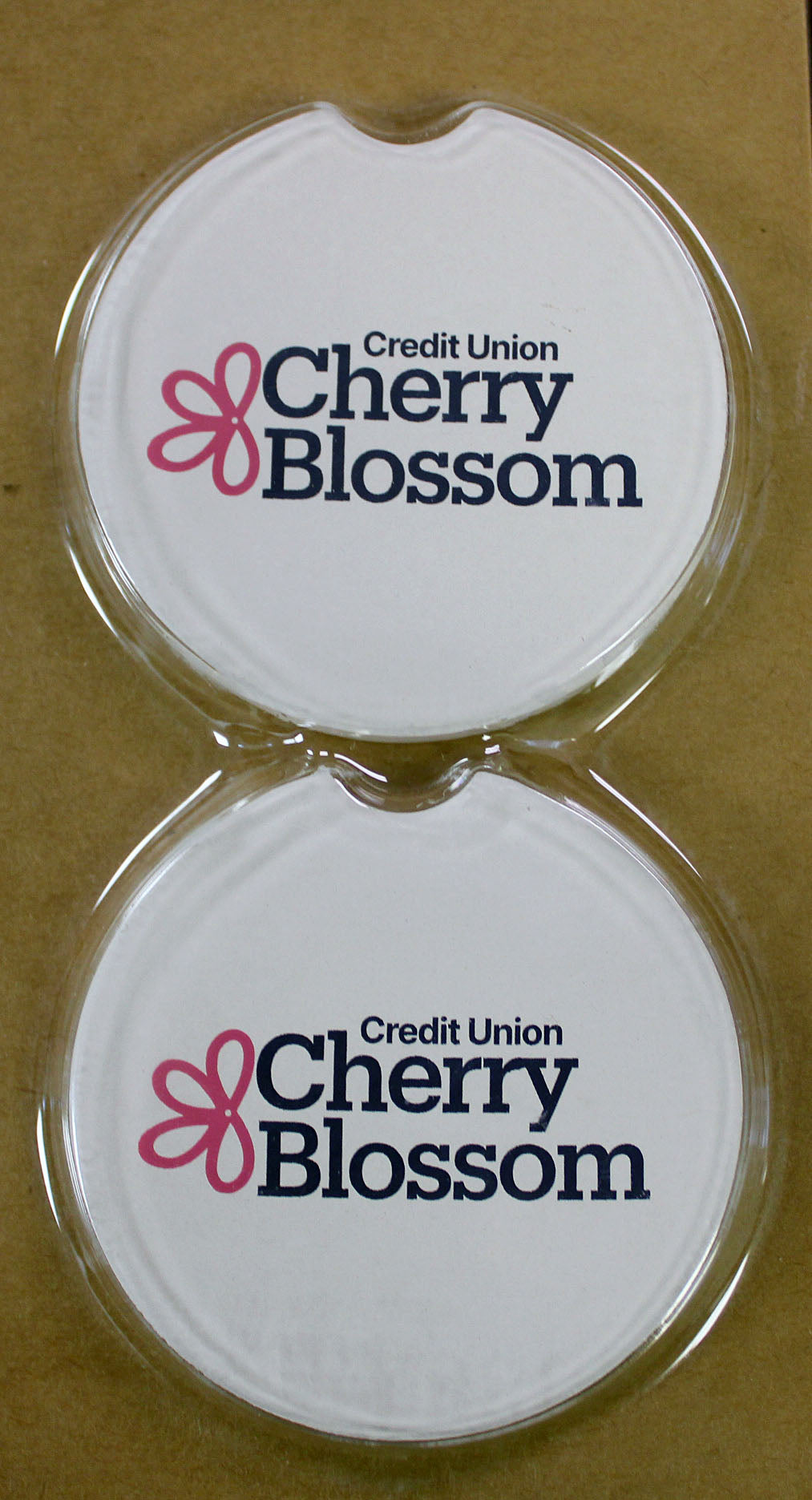 Credit Union Cherry Blossom Car Coasters (2023)